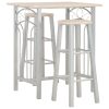 3 pcs conjunto de bar em madeira e aço