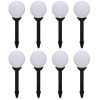 Candeeiros de exterior 8 pcs LED 15 cm com estacas de enterrar