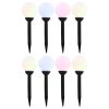 Candeeiro solar de exterior LED 8 pcs esférico 15 cm RGB