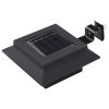 Candeeiro de exterior solar LED 12 pcs preto quadrado 12 cm - Image 2