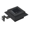 Candeeiro de exterior solar LED 12 pcs preto quadrado 12 cm - Image 3