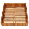 Vaso/floreira de jardim 100x100x25 cm madeira de acácia maciça - Image 3