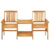 Cadeiras de jardim c/ mesa de centro 159x61x92 cm acácia maciça - Image 2
