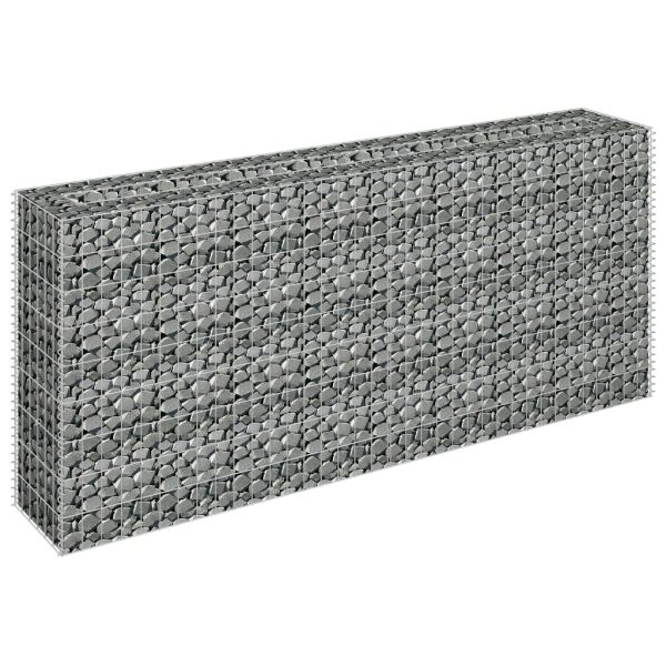 Canteiro elevado/cesto gabião 180x30x90 cm aço galvanizado - Image 3