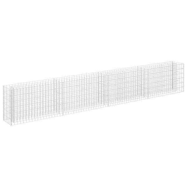 Canteiro elevado/cesto gabião 360x30x60 cm aço galvanizado - Image 2