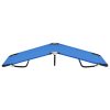 Espreguiçadeira/cama dobrável aço azul - Image 3