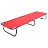 Espreguiçadeira/cama dobrável aço vermelho