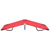 Espreguiçadeira/cama dobrável aço vermelho - Image 3