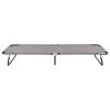 Espreguiçadeira/cama dobrável aço cinzento - Image 2
