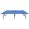 Espreguiçadeira/cama dobrável para 2 pessoas aço azul - Image 2