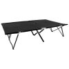 Espreguiçadeira/cama dobrável para 2 pessoas aço preto