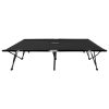 Espreguiçadeira/cama dobrável para 2 pessoas aço preto - Image 2