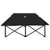 Espreguiçadeira/cama dobrável para 2 pessoas aço preto - Image 3