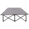 Espreguiçadeira/cama dobrável para 2 pessoas aço cinzento - Image 3