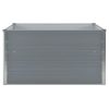 Canteiro jardim elevado 100x100x45 cm aço galvanizado cinzento - Image 3