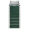 Canteiro elevado de jardim aço galvanizado 240x40x77 cm verde - Image 3