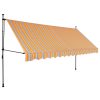 Toldo retrátil manual com LED 350 cm amarelo e azul - Image 2