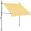 Toldo retrátil manual com LED 200 cm branco e laranja - Image 2