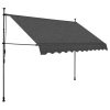 Toldo retrátil manual com LED 250 cm antracite - Image 2