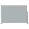 Toldo lateral retrátil para pátio 80x300 cm cinzento - Image 2