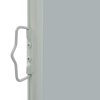 Toldo lateral retrátil para pátio 80x300 cm cinzento - Image 3