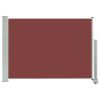 Toldo lateral retrátil para pátio 80x300 cm castanho - Image 2
