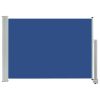 Toldo lateral retrátil para pátio 80x300 cm azul - Image 2