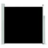 Toldo lateral retrátil para pátio 170x300 cm preto - Image 2