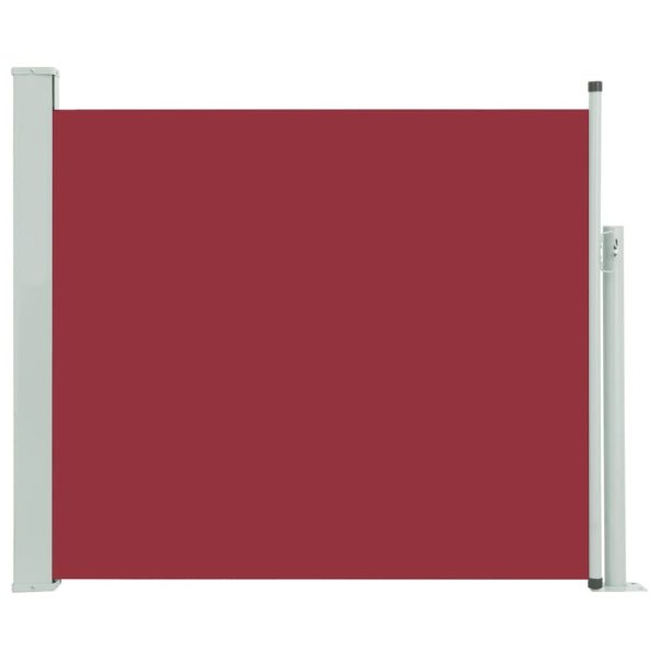 Toldo lateral retrátil para pátio 100x300 cm vermelho - Image 2