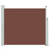 Toldo lateral retrátil para pátio 100x300 cm castanho - Image 2