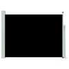 Toldo lateral retrátil para pátio 100x500 cm preto - Image 2