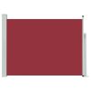 Toldo lateral retrátil para pátio 100x500 cm vermelho - Image 2