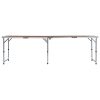 Mesa de campismo dobrável 240x60 cm alumínio - Image 2