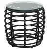 3 pcs conjunto bistrô vime PE preto - Image 2