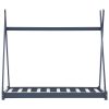 Estrutura de cama para crianças 90x200 cm pinho maciço cinzento - Image 3