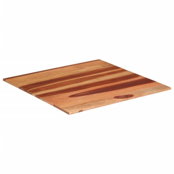Tampo de mesa madeira de sheesham maciça 15-16 mm 80x80 cm - Image 2