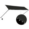Toldo retrátil com LED 400x150 cm antracite - Image 2