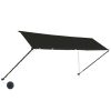 Toldo retrátil com LED 400x150 cm antracite - Image 3