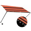 Toldo retrátil com LED 250x150 cm laranja e castanho - Image 2