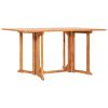 7 pcs conjunto jantar dobrável p/ exterior madeira teca maciça - Image 2