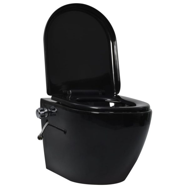 Sanita de parede sem rebordo c/ função de bidé cerâmica preto - Image 2
