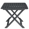 Conjunto bistrô dobrável 3 pcs plástico antracite - Image 2