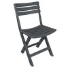 Conjunto bistrô dobrável 3 pcs plástico antracite - Image 3