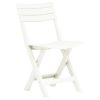 Cadeiras de jardim dobráveis 2 pcs plástico branco - Image 2