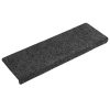 Tapetes de escada 15 pcs 65x21x4 cm tecido agulhado cinza - Image 3