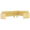 3 pcs conjunto móveis jardim madeira de pinho impregnada - Image 3