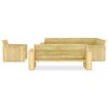 4 pcs conjunto lounge de jardim madeira de pinho impregnada - Image 2