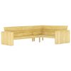 2 pcs conjunto móveis jardim madeira de pinho impregnada - Image 3
