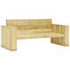 3 pcs conjunto lounge de jardim madeira de pinho impregnada - Image 3