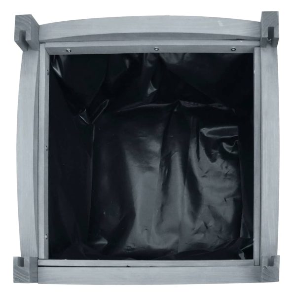Vasos/floreiras 2 pcs 30x30x30 cm madeira de abeto maciça - Image 3